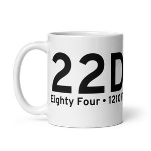 Eighty Four (22D) Airport Mug