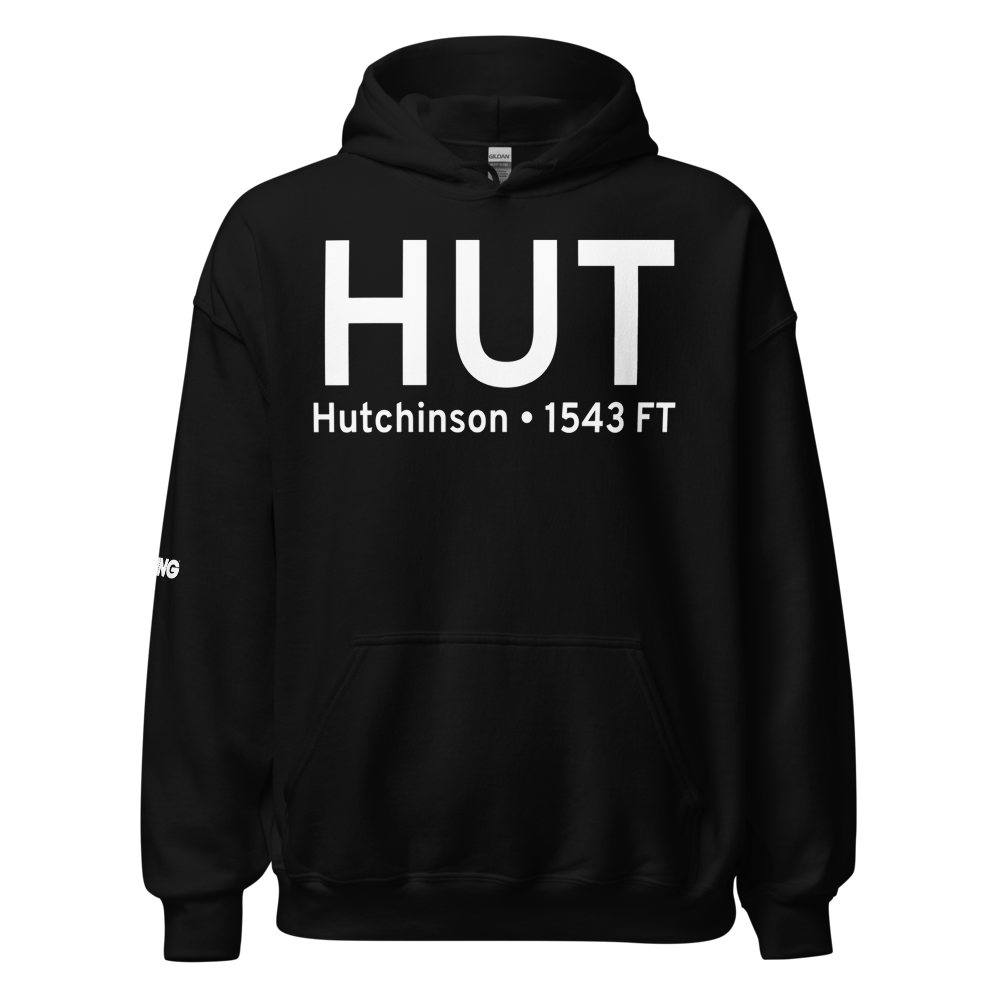 Hutchinson (KHUT) Airport Hoodie Sweatshirt 