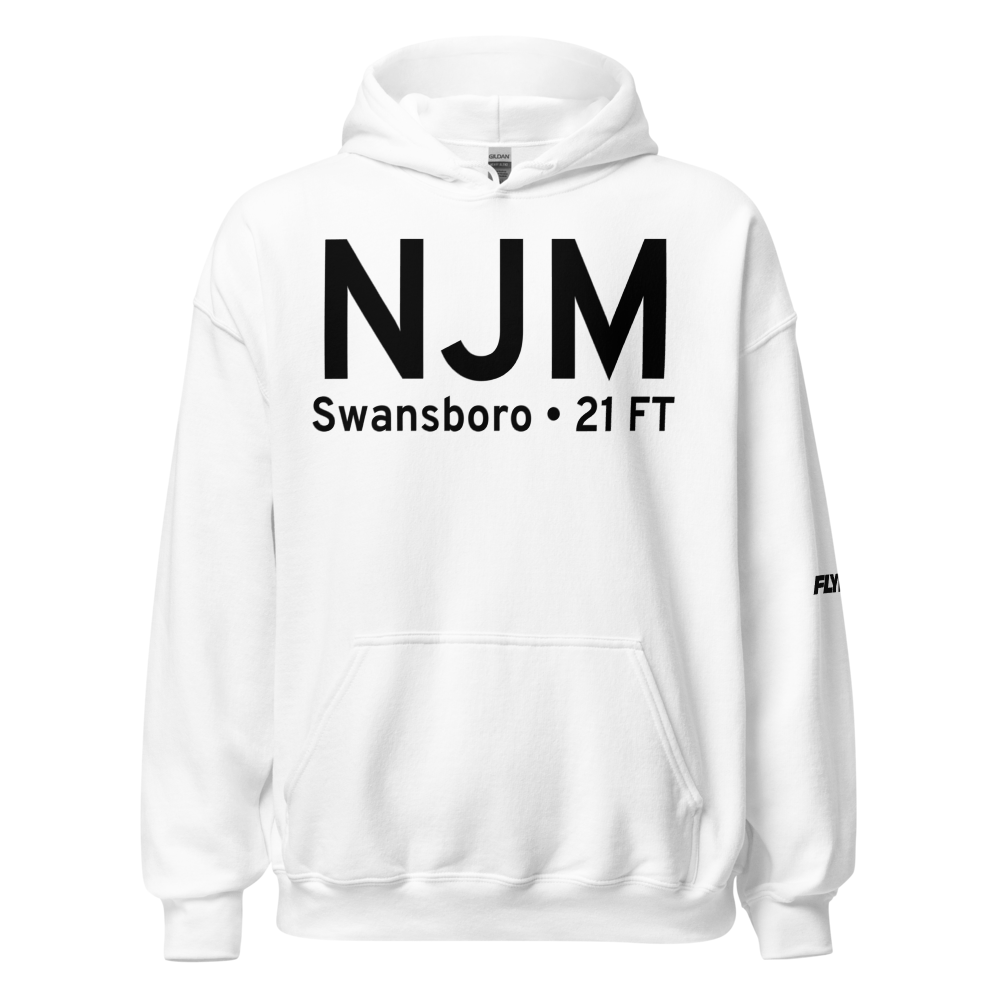 Swansboro (KNJM) Airport Hoodie Sweatshirt 
