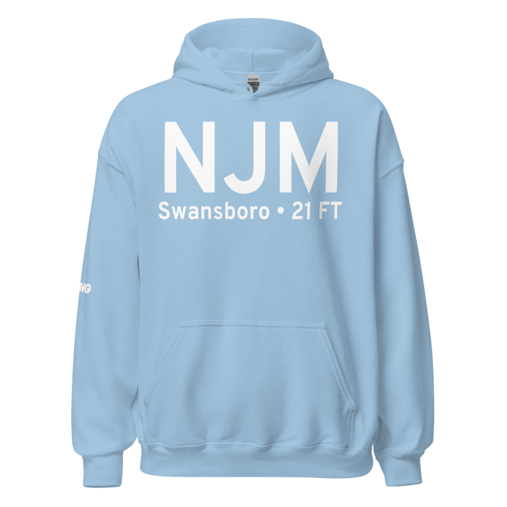 Swansboro (KNJM) Airport Hoodie Sweatshirt 