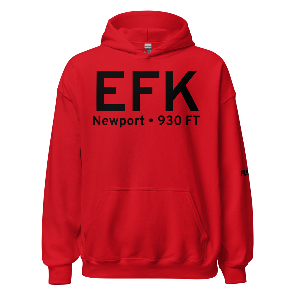 Newport (KEFK) Airport Hoodie Sweatshirt 