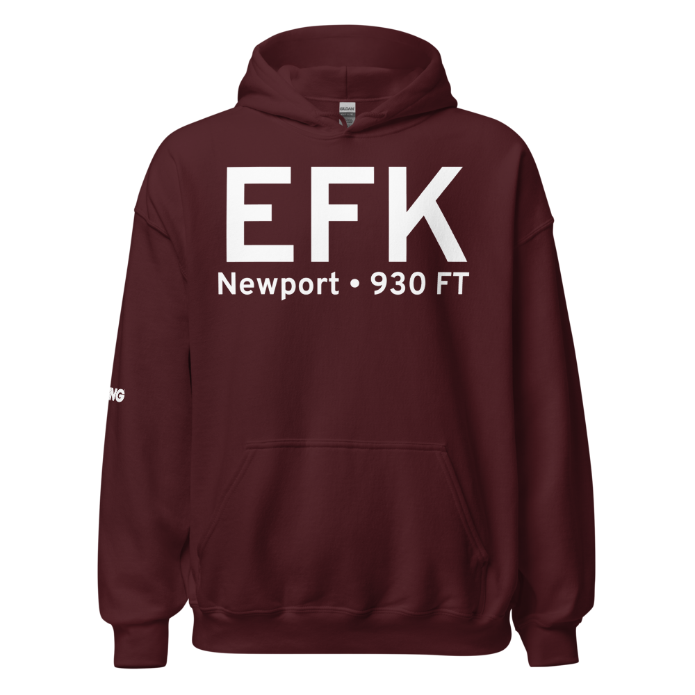 Newport (KEFK) Airport Hoodie Sweatshirt 