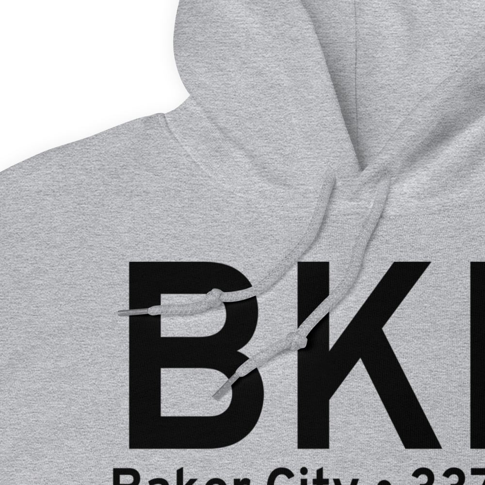 Baker City (KBKE) Airport Hoodie Sweatshirt 