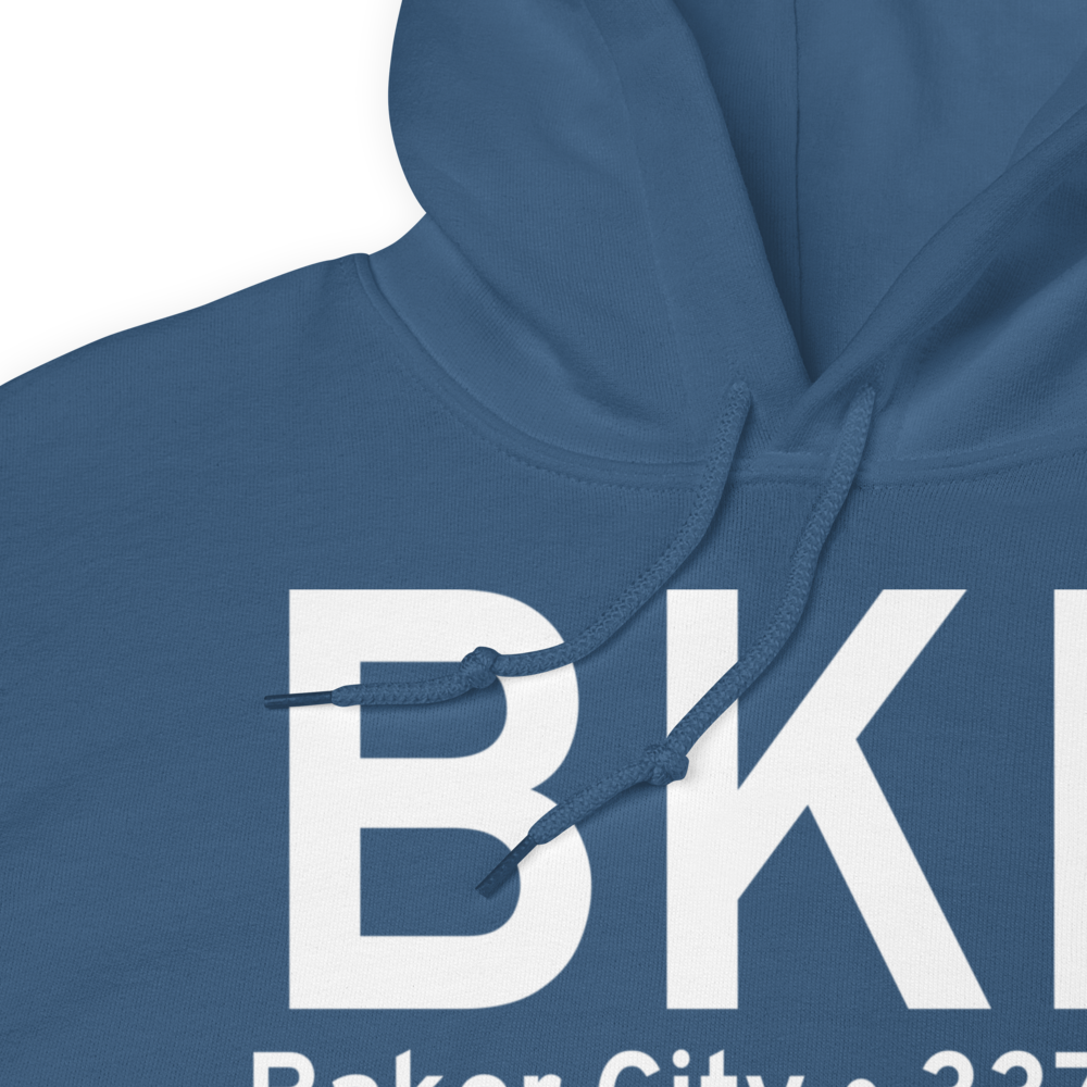 Baker City (KBKE) Airport Hoodie Sweatshirt 