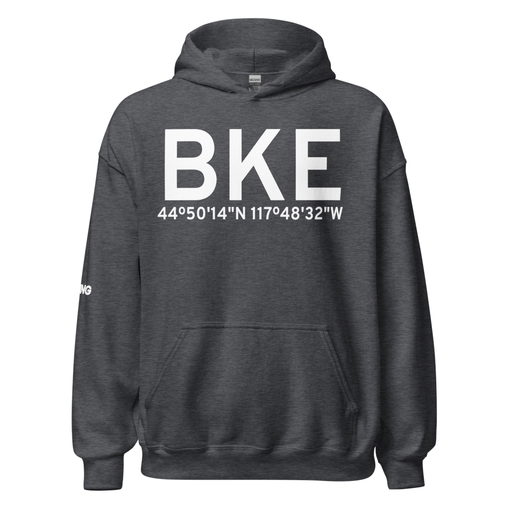 Baker City (KBKE) Airport Hoodie Sweatshirt 