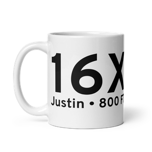Justin (16X) Airport Mug
