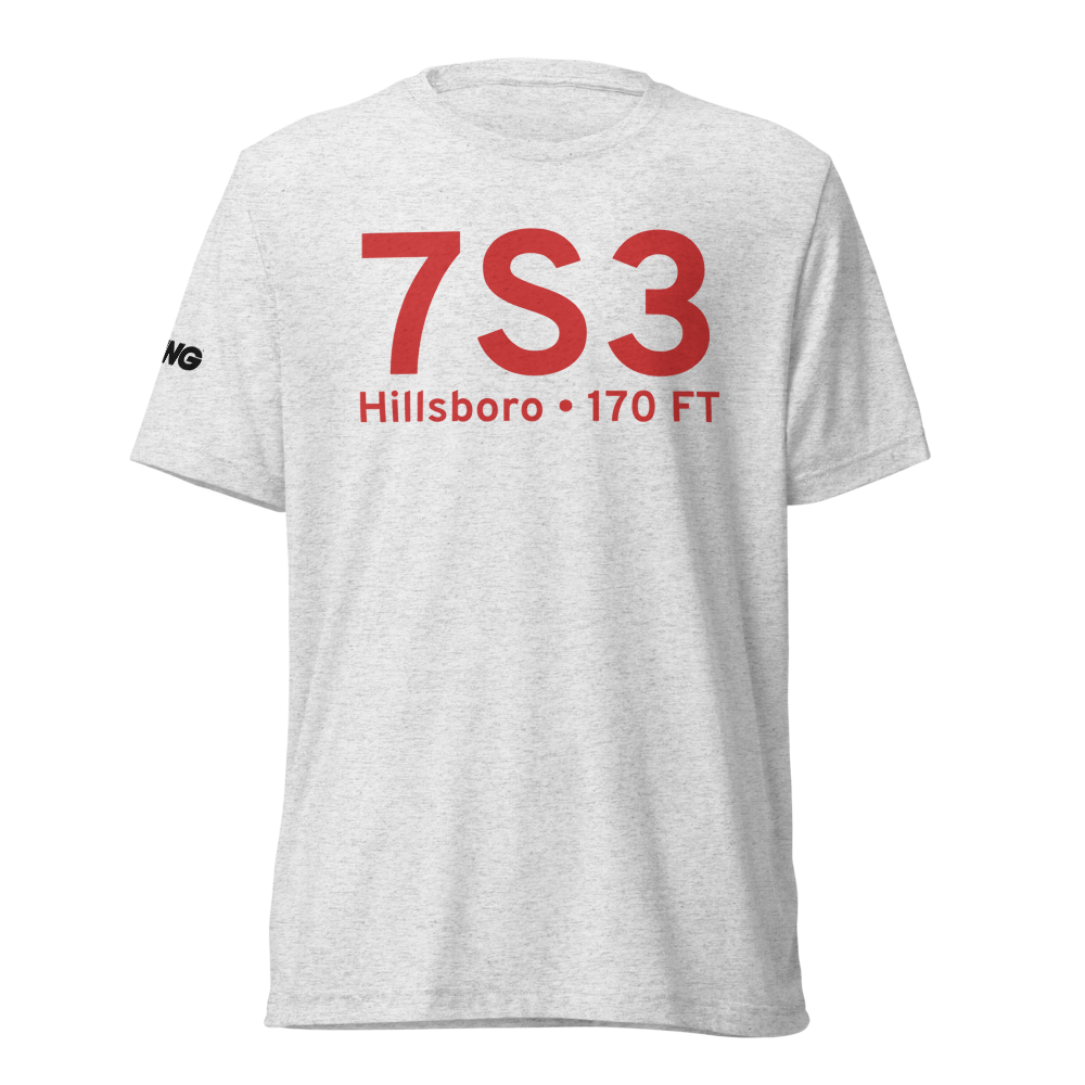 Hillsboro (7S3) Airport Tri-blend T-Shirt 