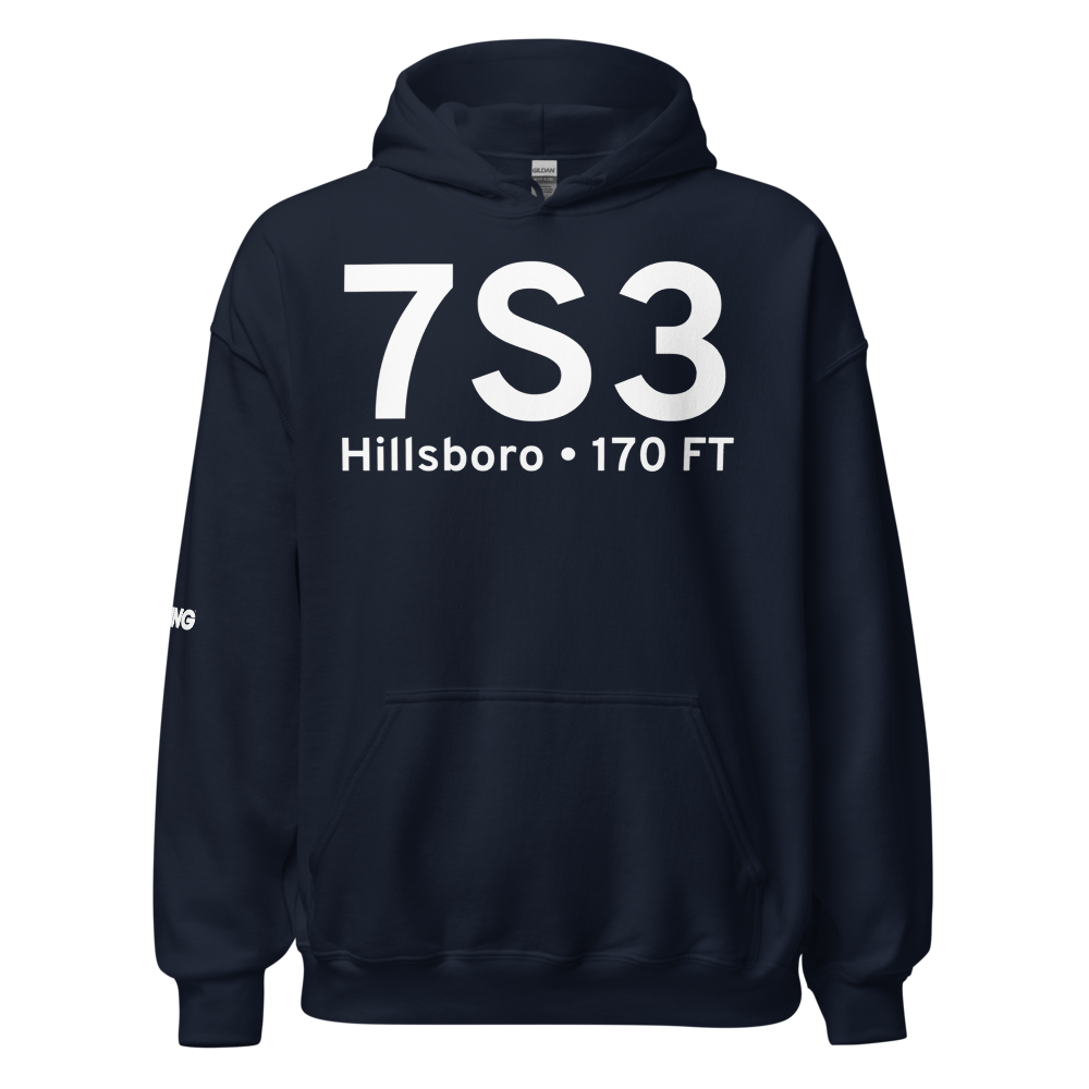 Hillsboro (7S3) Airport Hoodie Sweatshirt 