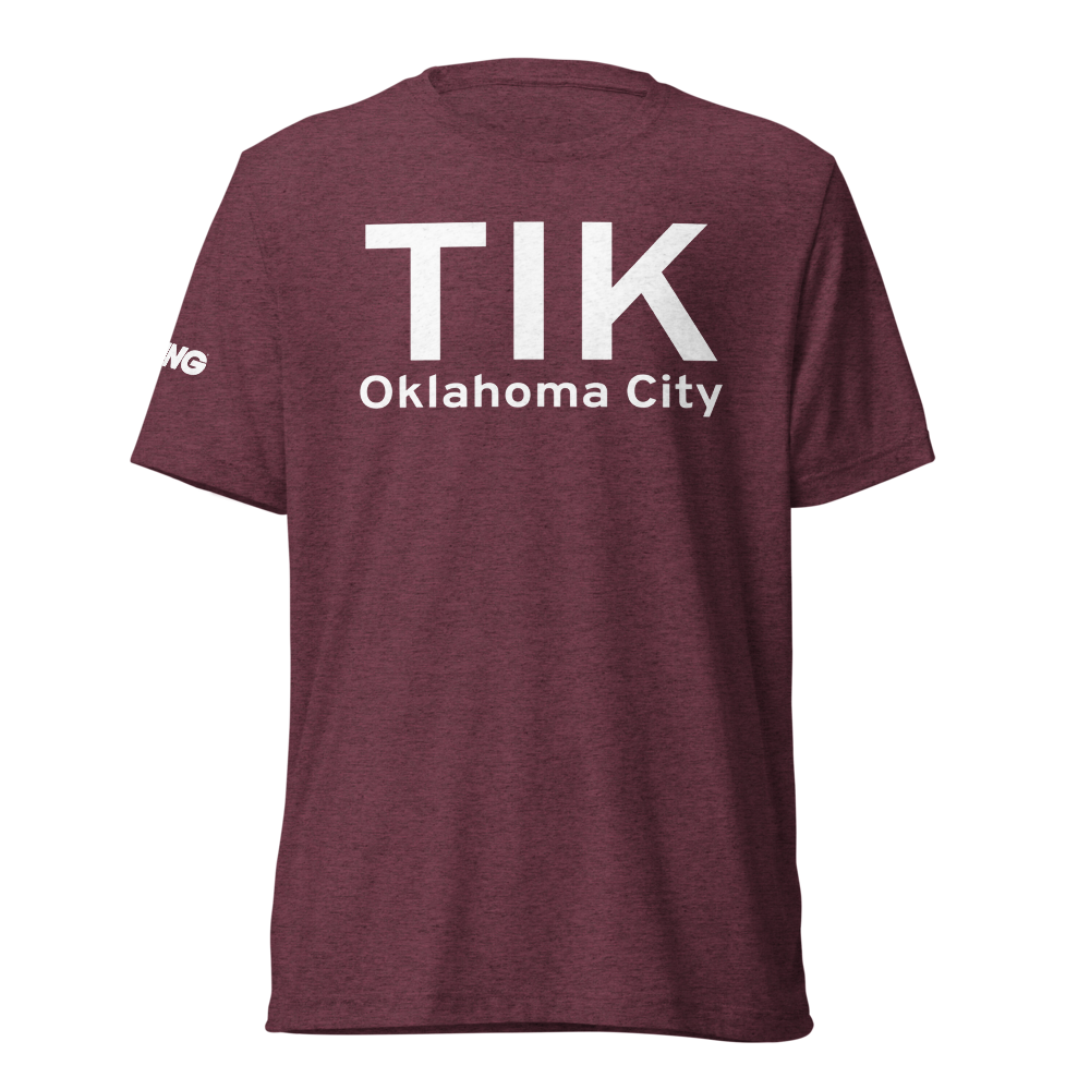 Oklahoma City (KTIK) Airport Tri-blend T-Shirt 