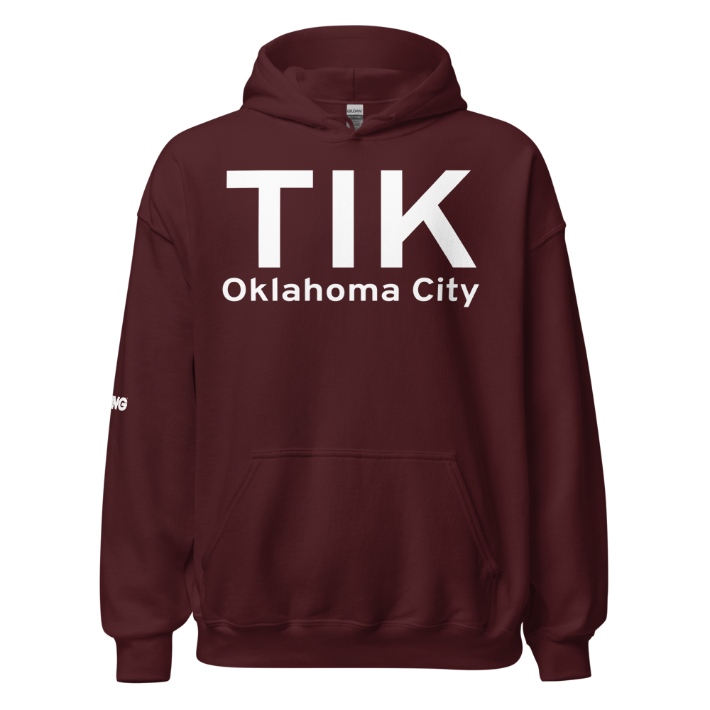 Oklahoma City (KTIK) Airport Hoodie Sweatshirt 