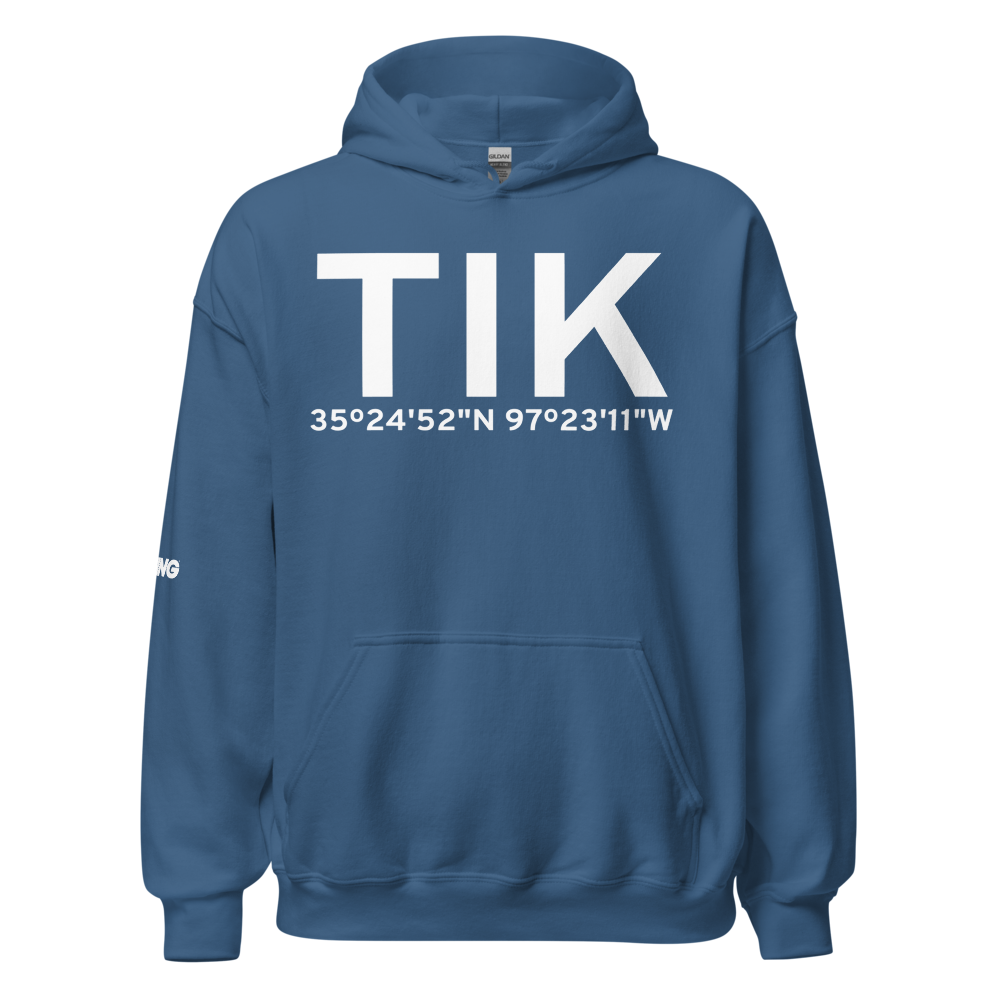Oklahoma City (KTIK) Airport Hoodie Sweatshirt 