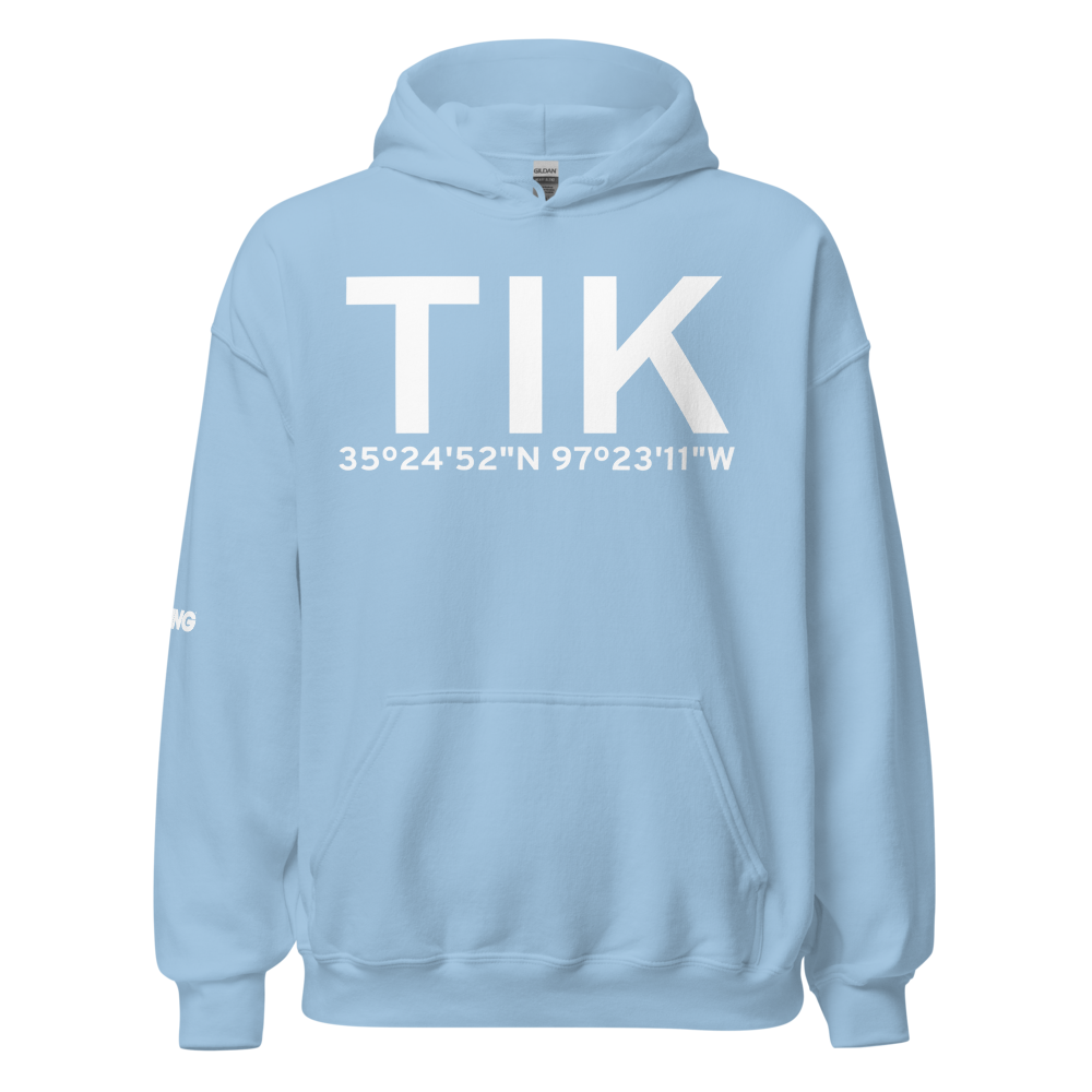 Oklahoma City (KTIK) Airport Hoodie Sweatshirt 