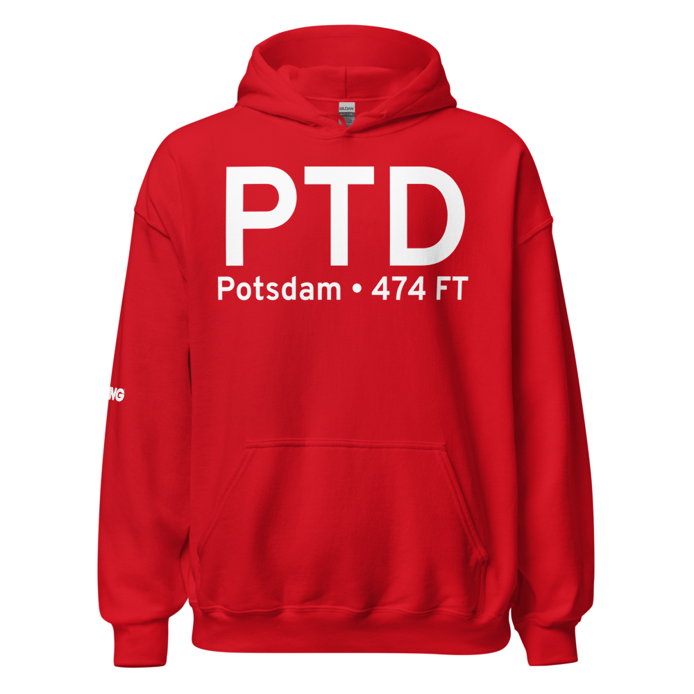 Potsdam (KPTD) Airport Hoodie Sweatshirt 