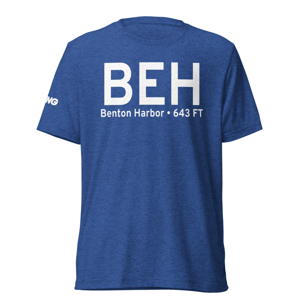 Benton Harbor (KBEH) Airport Tri-blend T-Shirt 