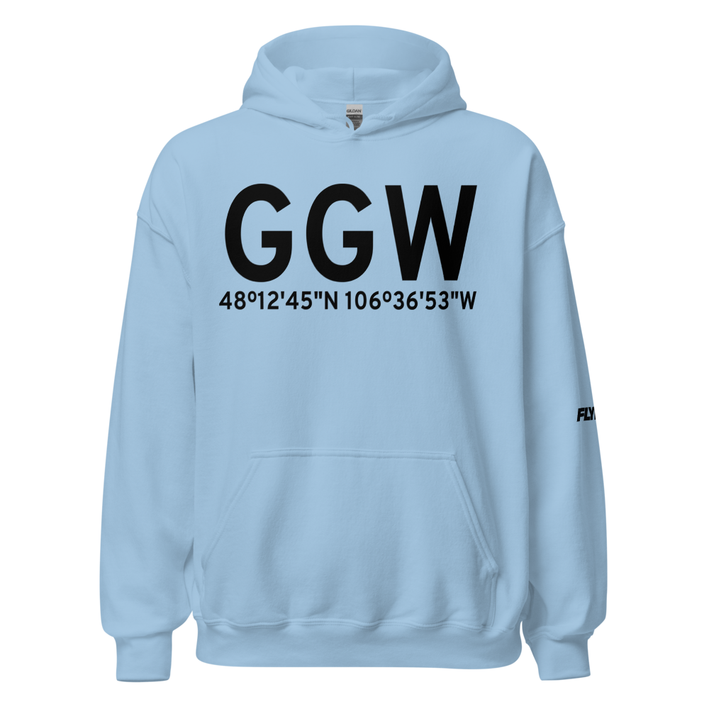Glasgow (KGGW) Airport Hoodie Sweatshirt 
