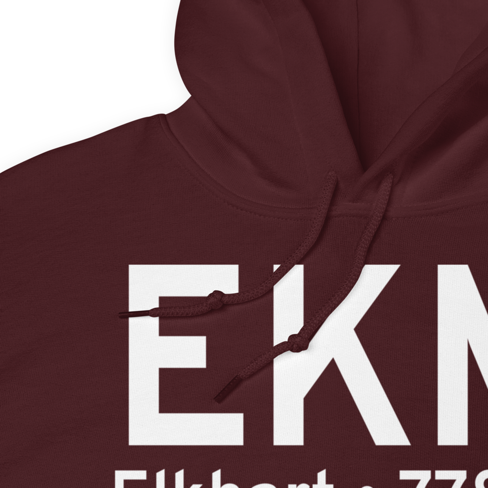Elkhart (KEKM) Airport Hoodie Sweatshirt 