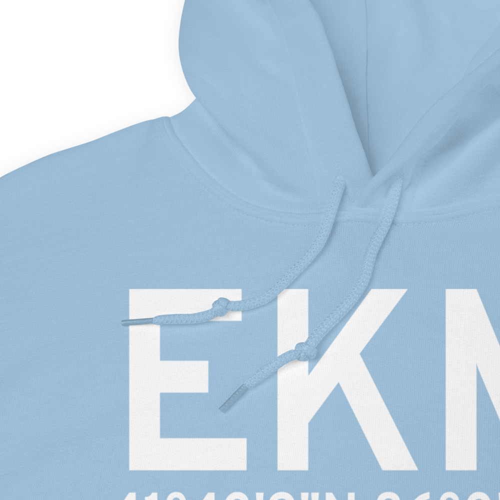 Elkhart (KEKM) Airport Hoodie Sweatshirt 