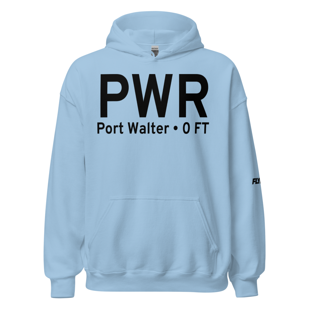 Port Walter (PWR) Airport Hoodie Sweatshirt 