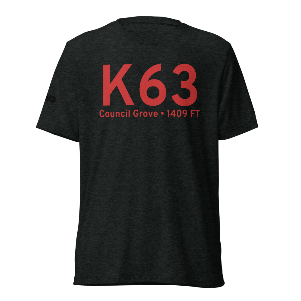 Council Grove (K63) Airport Tri-blend T-Shirt 