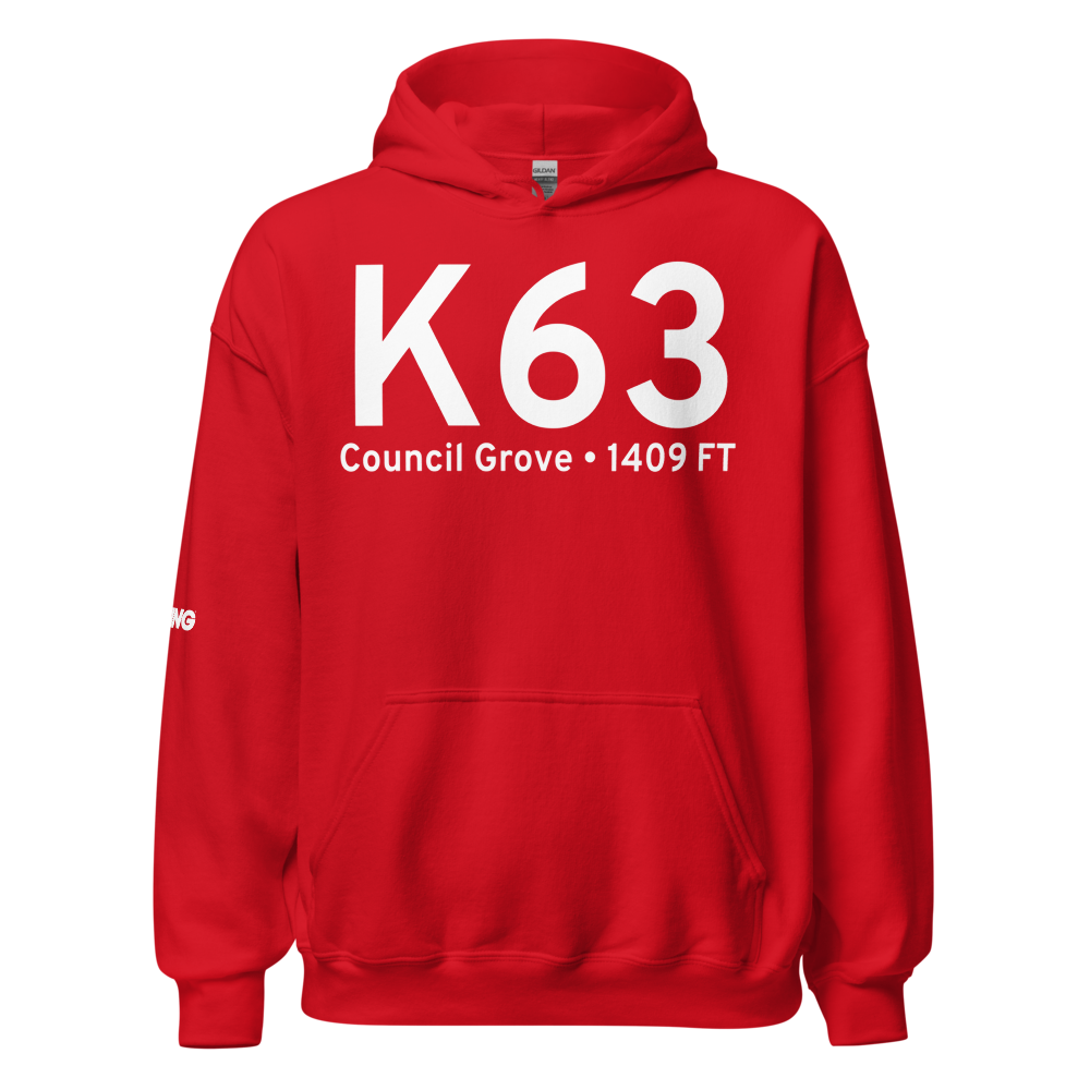 Council Grove (K63) Airport Hoodie Sweatshirt 