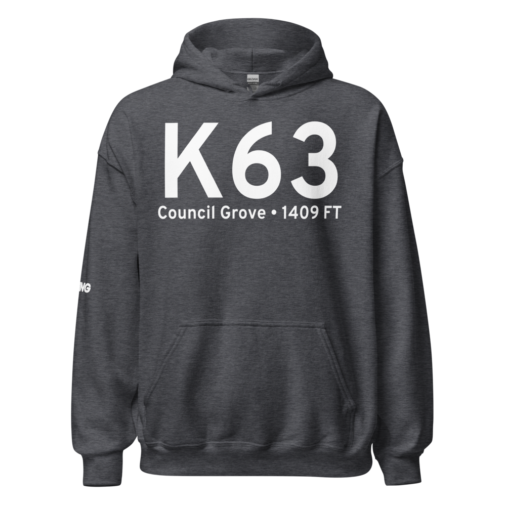Council Grove (K63) Airport Hoodie Sweatshirt 