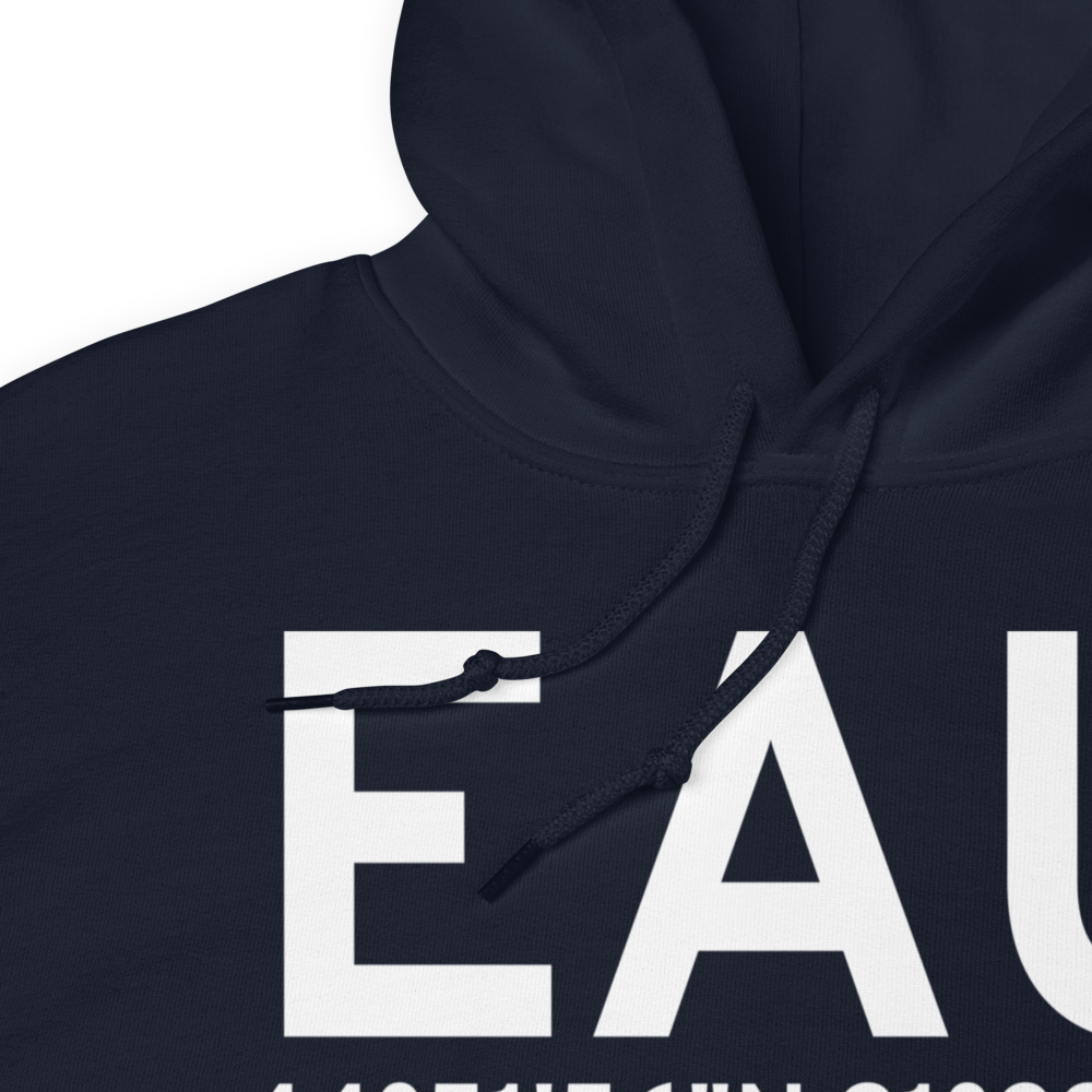 Eau Claire (KEAU) Airport Hoodie Sweatshirt 