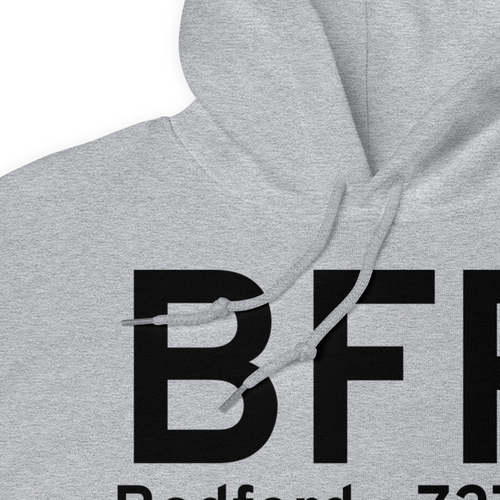 Bedford (KBFR) Airport Hoodie Sweatshirt 