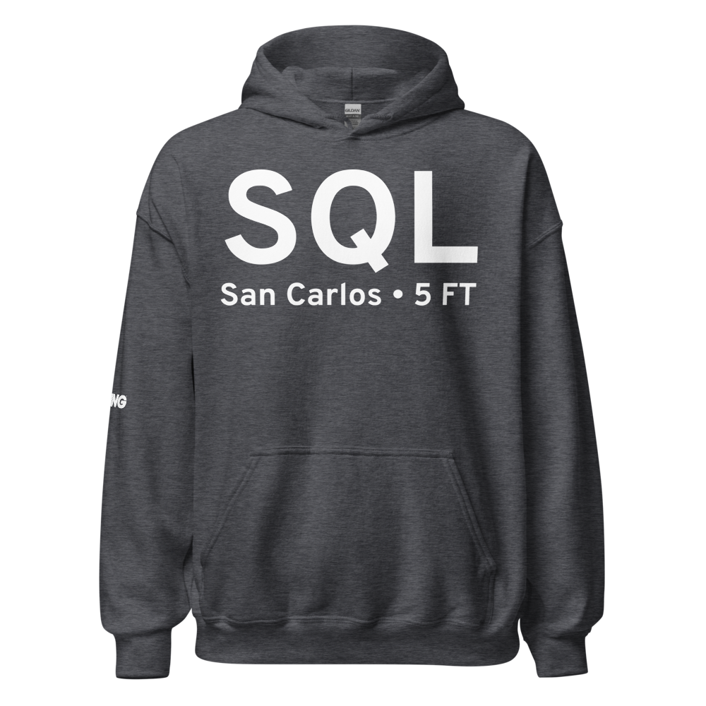 San Carlos (KSQL) Airport Hoodie Sweatshirt 