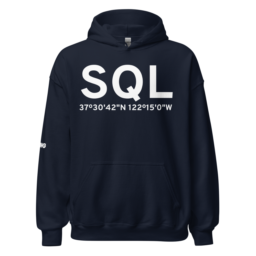 San Carlos (KSQL) Airport Hoodie Sweatshirt 
