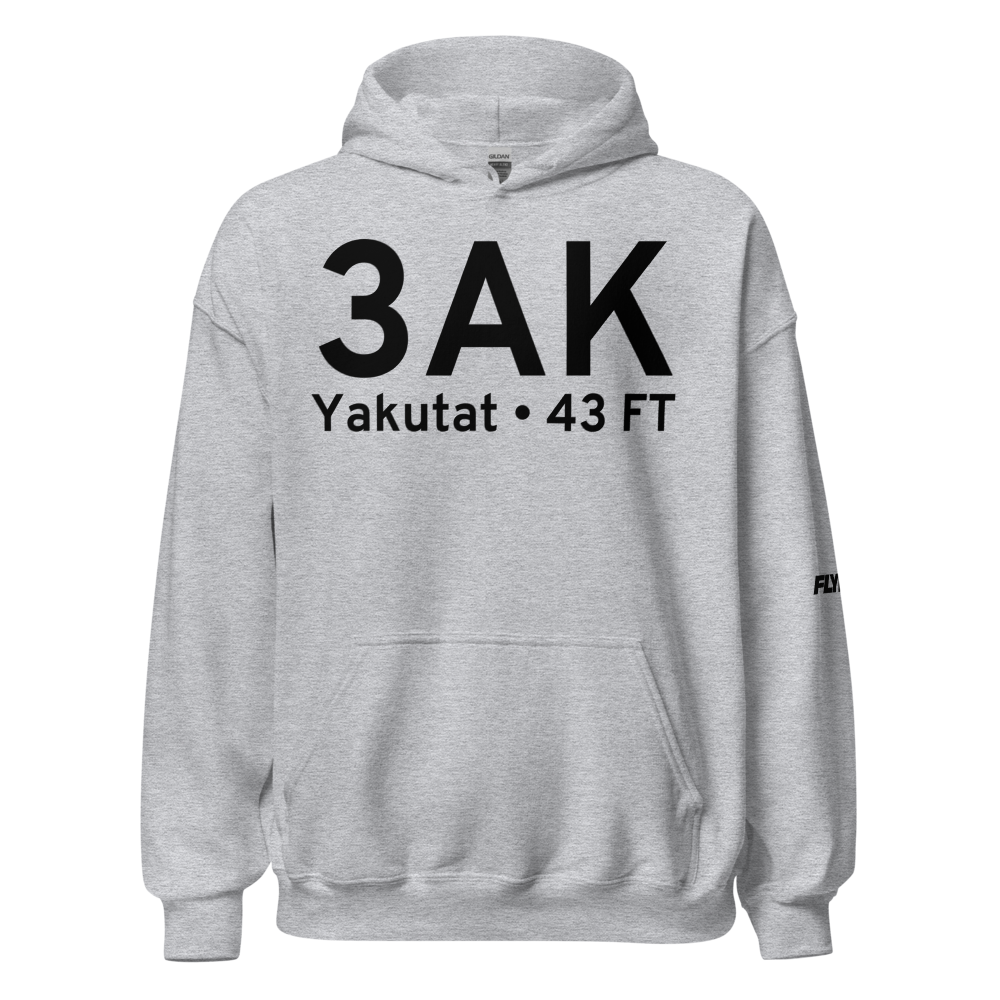Yakutat (K3AK) Airport Hoodie Sweatshirt 