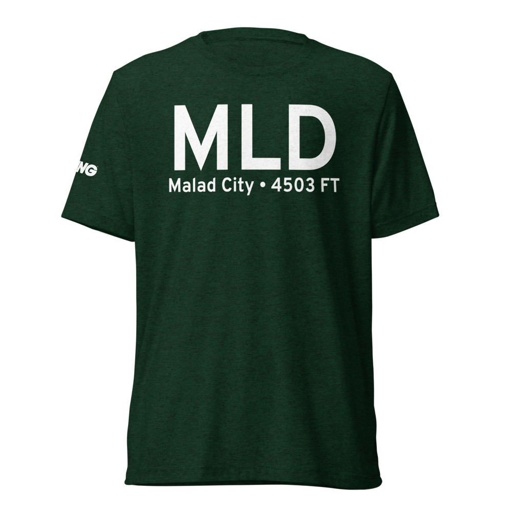 Malad City (KMLD) Airport Tri-blend T-Shirt 