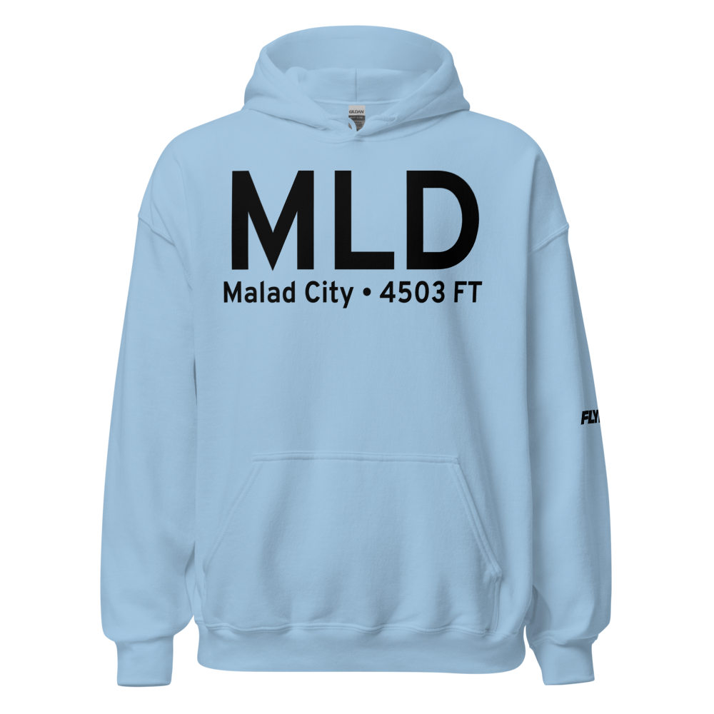 Malad City (KMLD) Airport Hoodie Sweatshirt 