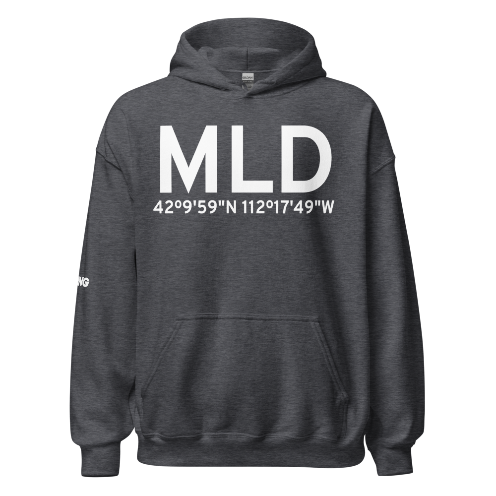 Malad City (KMLD) Airport Hoodie Sweatshirt 