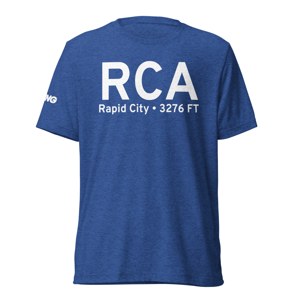 Rapid City (KRCA) Airport Tri-blend T-Shirt 