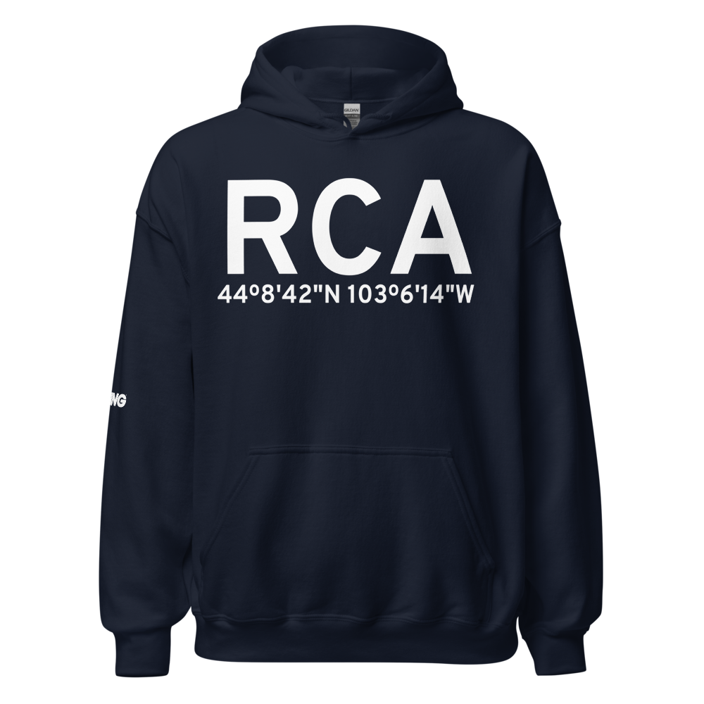 Rapid City (KRCA) Airport Hoodie Sweatshirt 