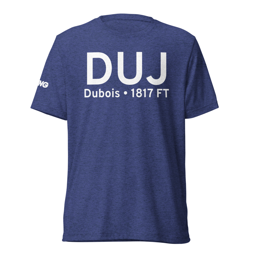 Dubois (KDUJ) Airport Tri-blend T-Shirt 