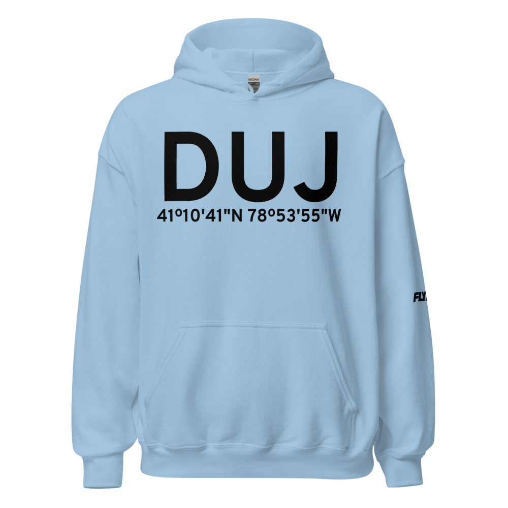 Dubois (KDUJ) Airport Hoodie Sweatshirt 