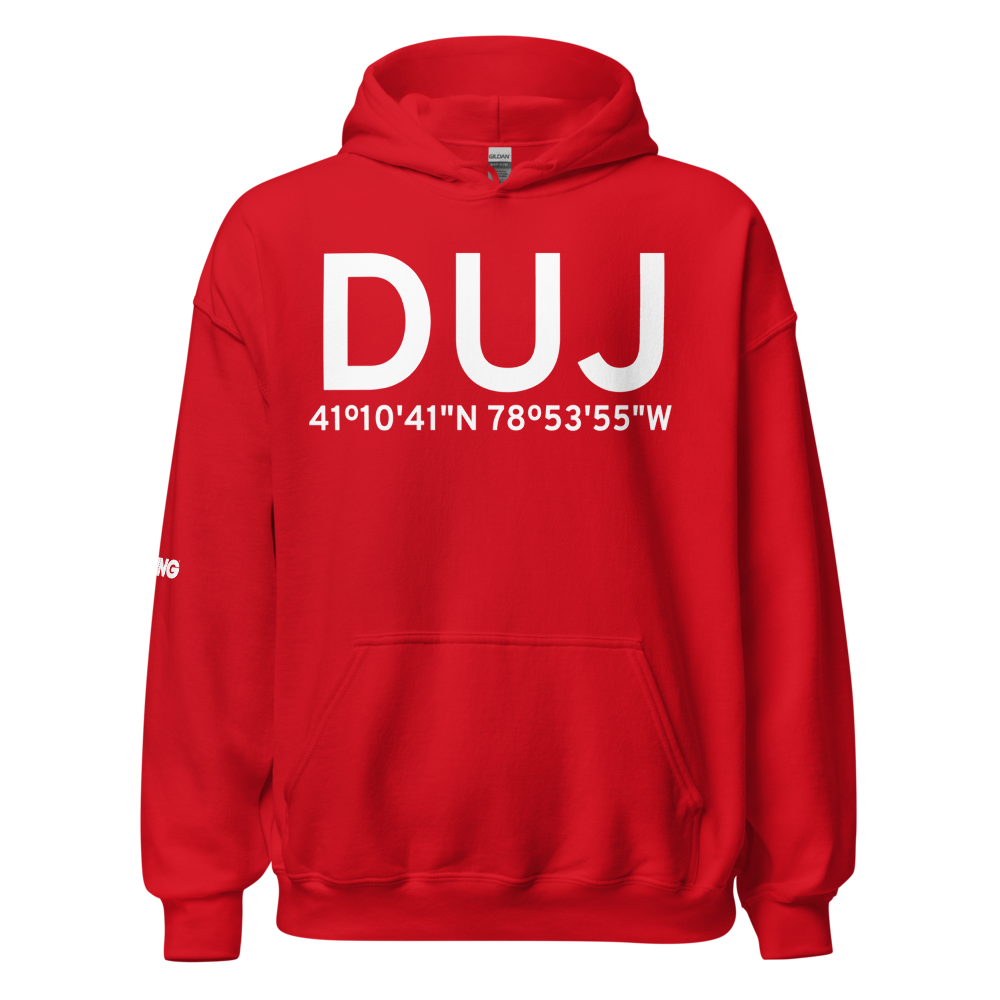 Dubois (KDUJ) Airport Hoodie Sweatshirt 