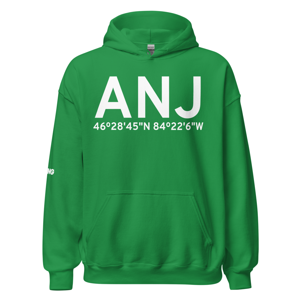 Sault Ste Marie (KANJ) Airport Hoodie Sweatshirt 