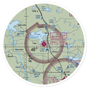 Orr Regional Airport (ORB) VFR Sectional Sticker (30 mile)