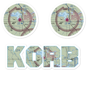 Orr Regional Airport (ORB) VFR Sectional Sticker Pack