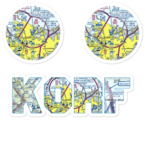 Norfolk International Airport (ORF) VFR Sectional Sticker Pack