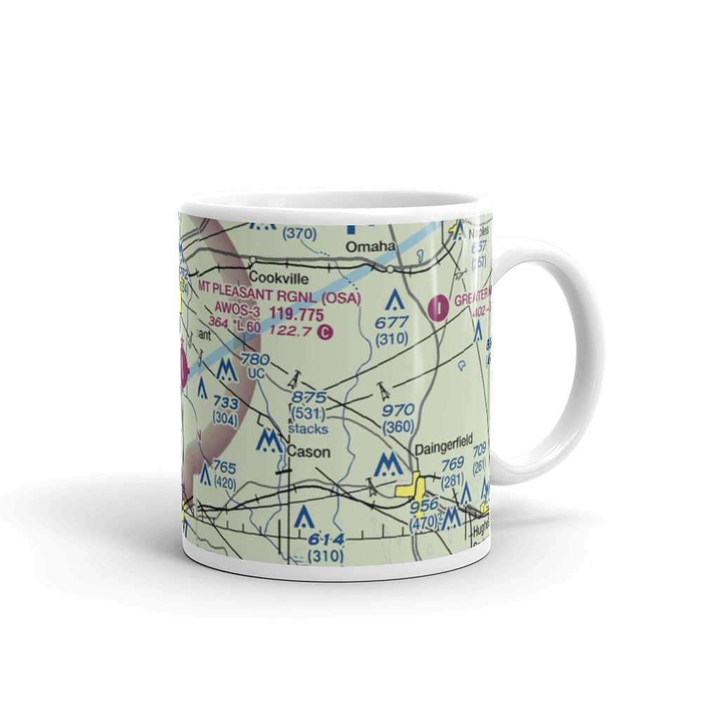Mount Pleasant Regional Airport (OSA) VFR Sectional  Mug 