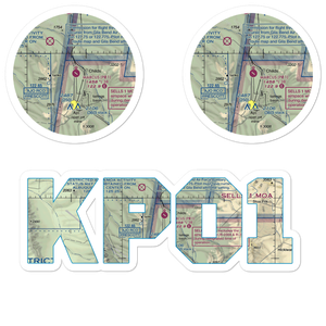 Eric Marcus Municipal Airport (P01) VFR Sectional Sticker Pack