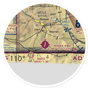 Bisbee Municipal Airport (P04) VFR Sectional Sticker (20 mile)