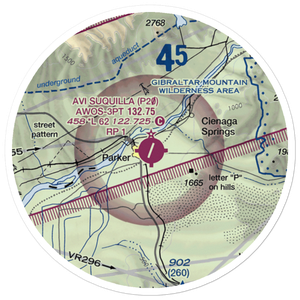Avi Suquilla Airport (P20) VFR Sectional Sticker (20 mile)