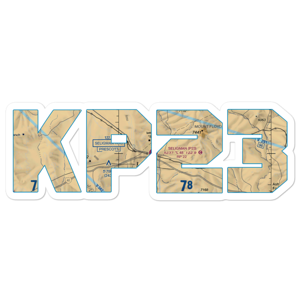 Seligman Airport (P23) VFR Sectional Sticker 