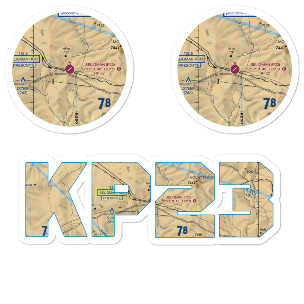 Seligman Airport (P23) VFR Sectional Sticker Pack 