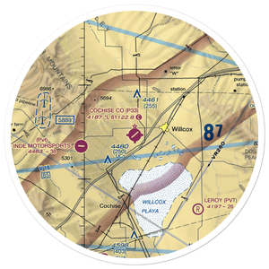 Cochise County Airport (P33) VFR Sectional Sticker (30 mile)