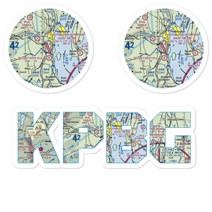 Plattsburgh International Airport (PBG) VFR Sectional Sticker Pack